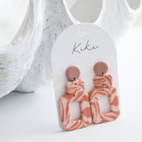 KiKi Earrings - Pink Pattern