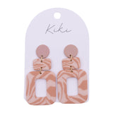 KiKi Earrings - Pink Pattern
