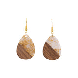 KiKi Earrings - Gold Foil Tear Drops