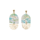 KiKi Earrings - Aqua Shimmer