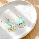 KiKi Earrings - Aqua Shimmer