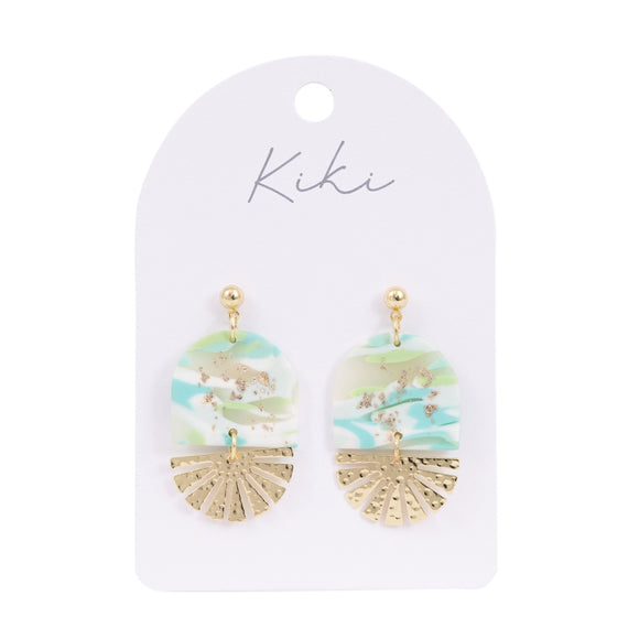KiKi Earrings - Aqua Shimmer