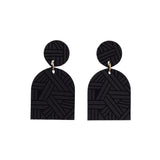 KiKi Earrings - Black Geo