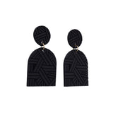 KiKi Earrings - Black Geo