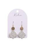 KiKi Green Speckles Drop Earrings