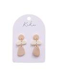 KIKI Beige Morph Drop Earrings