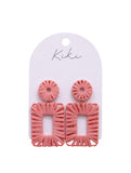 KiKi Pink Rectangles Earrings
