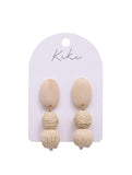 KiKi Raw Wood Drops Earrings