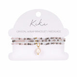 KiKi Pink Aurora Crystal Wrap Jewellery