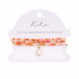 KiKi Blush Bloom Crystal Wrap Jewellery