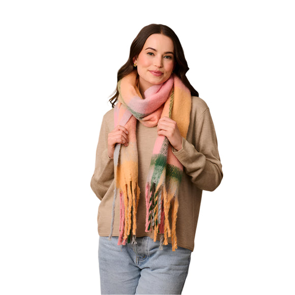 Tiger Tree Scarf - Les Arcs Pink/Orange