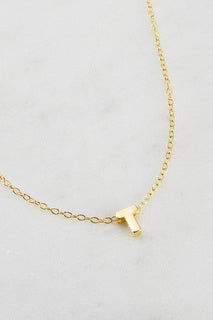Zafino Letter Necklace - T