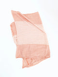 Pink Stripe Cotton Sarong Scarf
