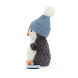 Jellycat - Peanut Penguin Snowboarding Small