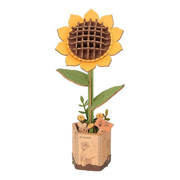 Robotime Wooden Bloom - Sunflower
