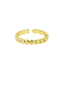 Ring - Heart Band Gold