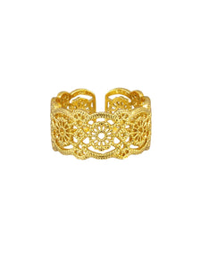 Ring - Filigree Cuff Gold