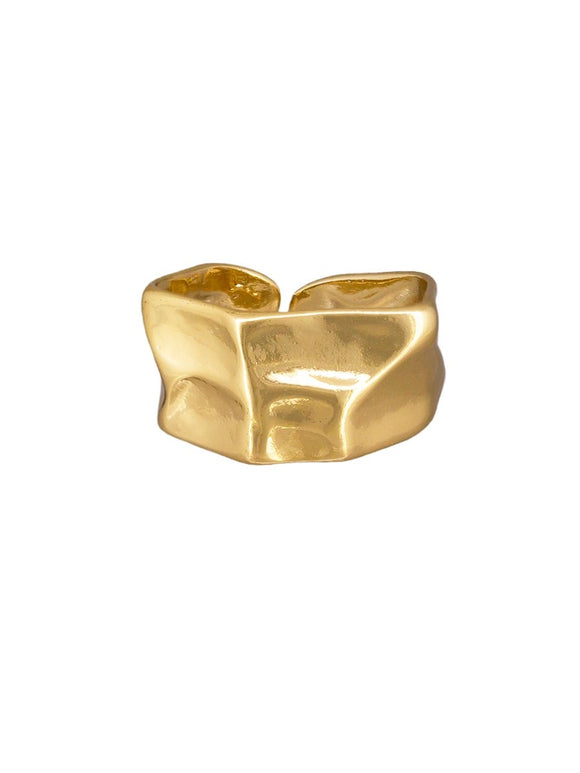 Ring - Crinkle Gold