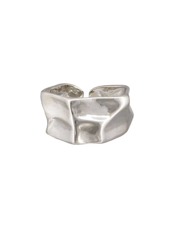 Ring - Crinkle Silver