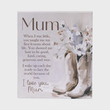 Saddle & Bloom Mum Verse