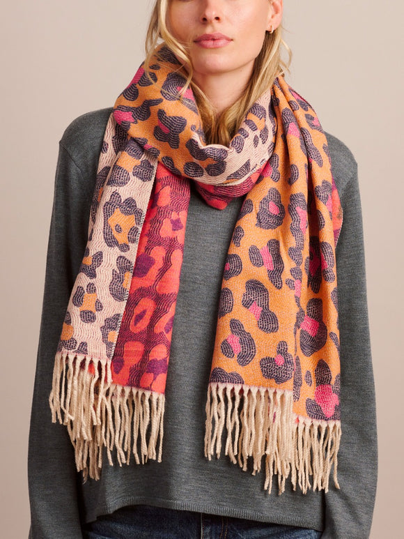Tiger Tree Scarf - Navy Wild Cat scarf