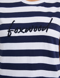 Foxwood Signature  Stripe Tee Dress - Navy