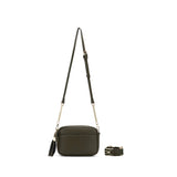 Black Caviar Indie Crossbody Bag- Dark Olive