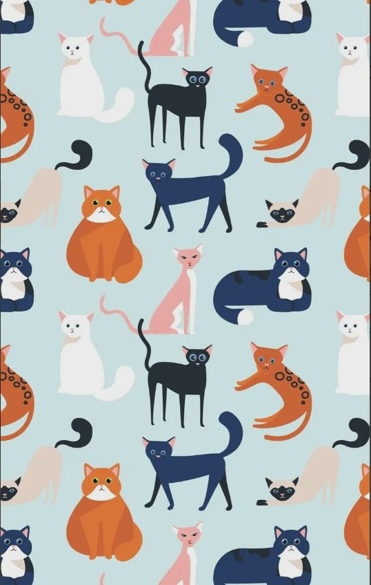 Tea Towel - Colourful Cats
