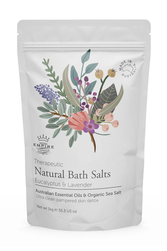 Bath Salts 1kg - Eucalyptus & Lavender