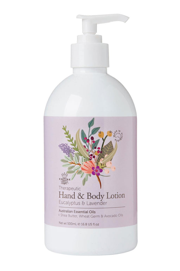 Hand & Body Lotion 500ml - Eucalyptus & Lavender