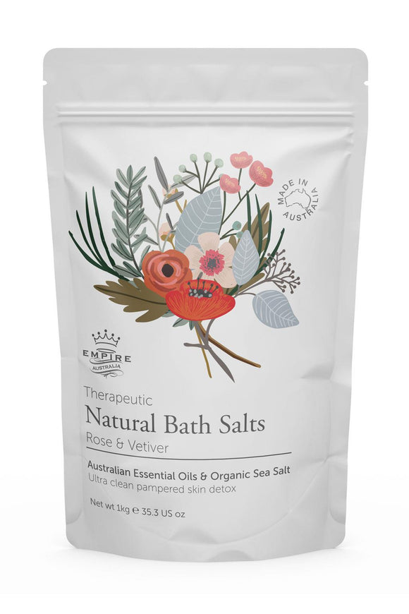 Bath Salts 1kg - Rose & Vetiver