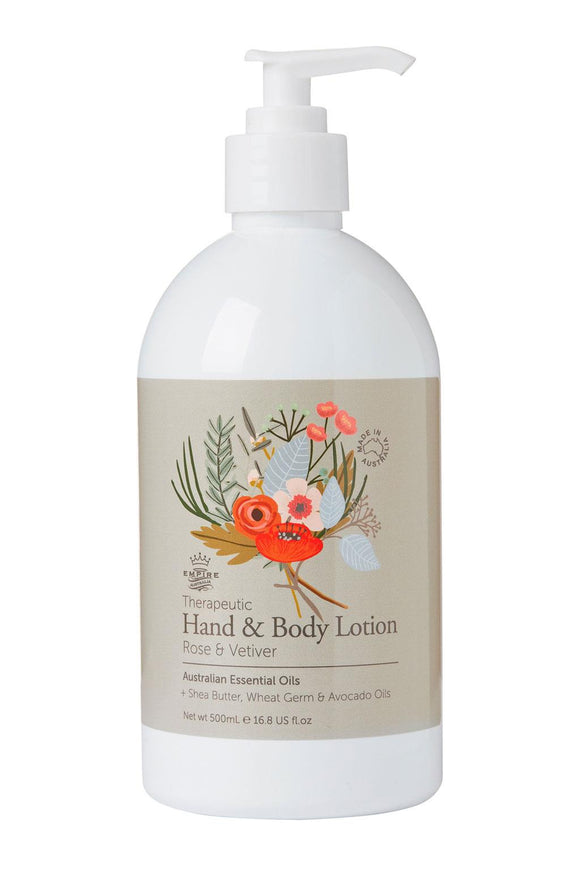 Hand & Body Lotion 500ml - Rose & Vetiver