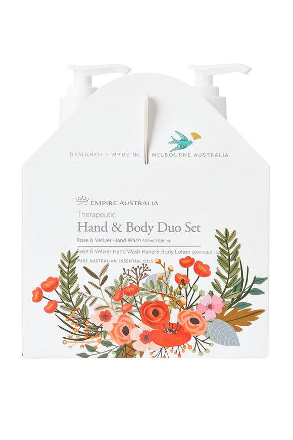 Hand Care Duo 500ml - Rose & Vetiver