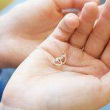 Necklace - Tiny Interlocking Hearts Silver