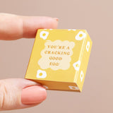 Tiny matchbox Ceramic Egg Token
