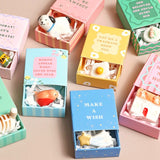 Tiny Matchbox Ceramic Champagne Token