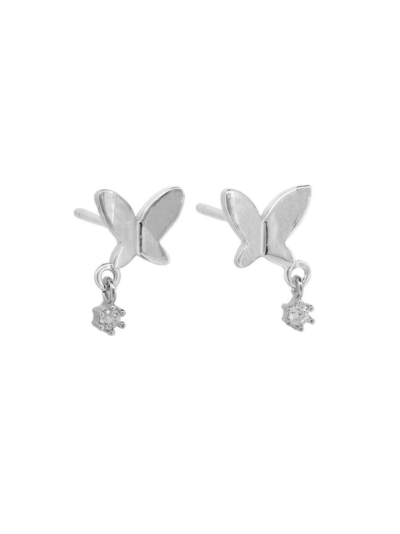 Earrings - Silver Bella Butterfly