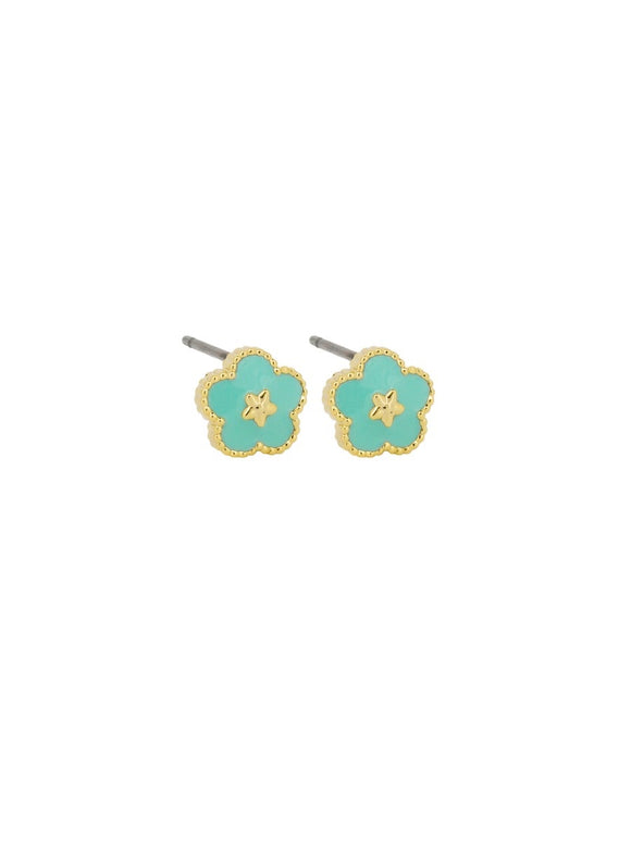 Earrings - Blossom Green