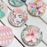 Ceramic Coaster - Talulah Orange Flower