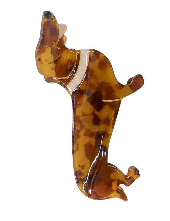 Claw Clip Sausage Dog - Tortoiseshell