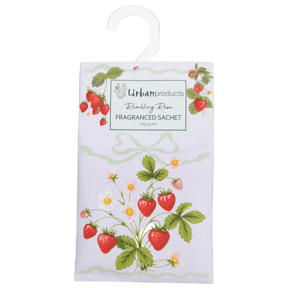 Strawberry Field Scented Sachet - Rambling Rose