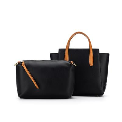 Black Caviar Designs 2 Piece Handbag - Vienna Black