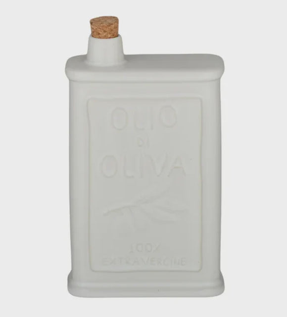 Ceramic Olio - Oil Bottle Ivory