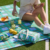 Kollab Wine Cooler Bag - Ocean Check