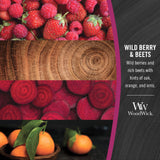WoodWick Wild Berry & Beets Large