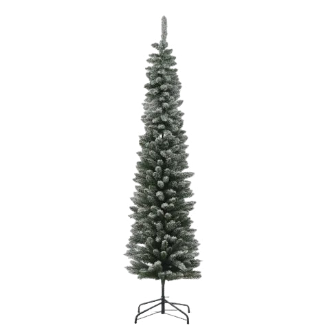 Snowy Slim Christmas Tree