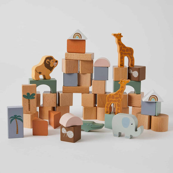 Zookabee Block Africa Themed blocks - 50 piece