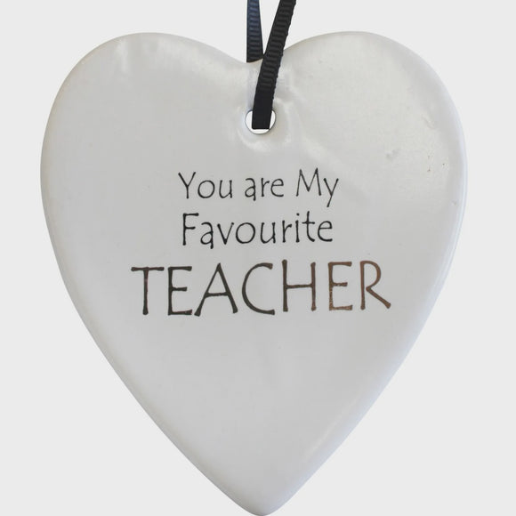 Hanging Heart - Favourite Teacher