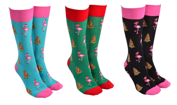 Sock Society - Christmas Flamingo