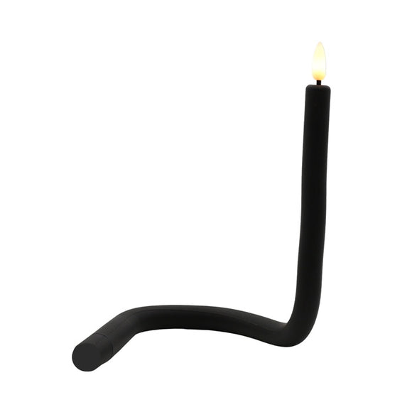 LED Candle - Fiske Twist Black